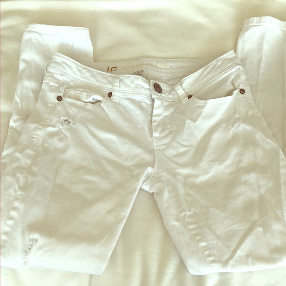 White LC lauren Conrad Capris Jeans